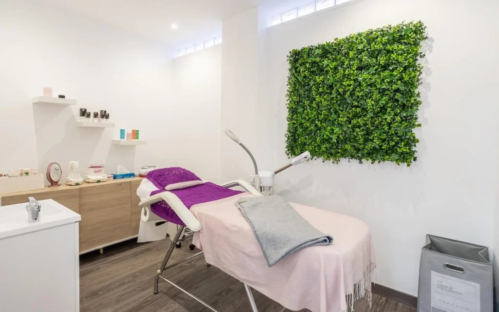 cabina en centro de estética